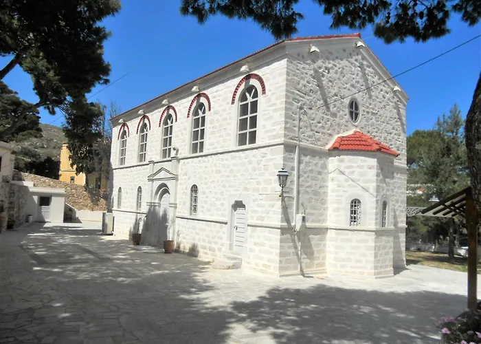 Charming House With Sea View In Chrousa, Fenced Garden