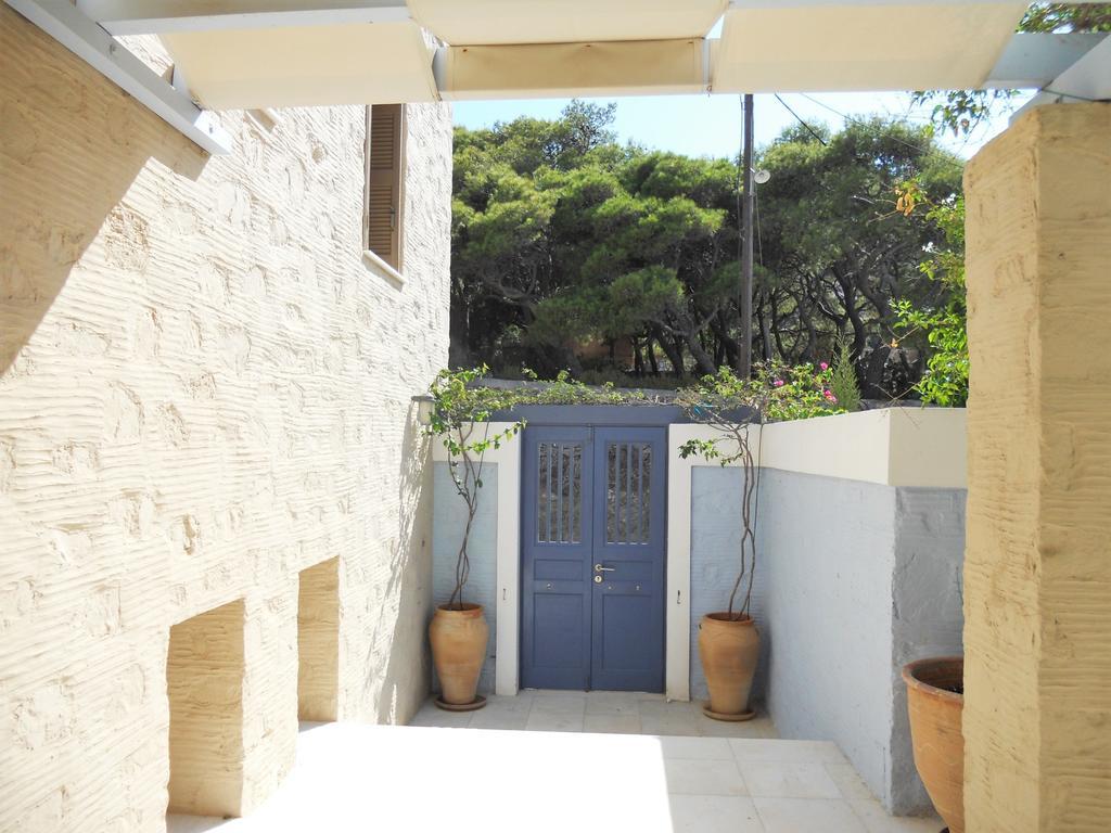 Charming House With Sea View In Chrousa, Fenced Garden