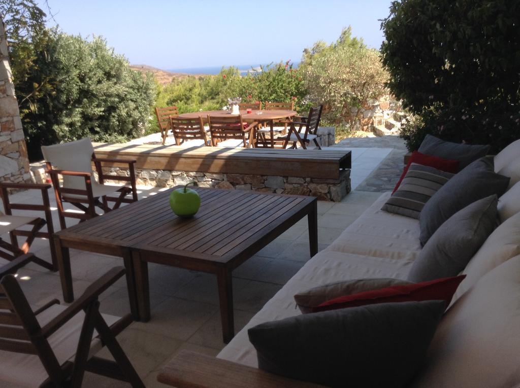 Charming House With Sea View In Chrousa, Fenced Garden